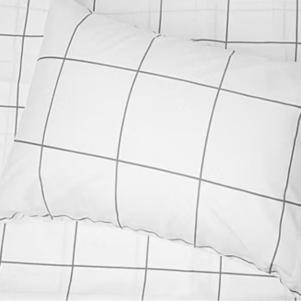 Gray Microfiber Blend Sheets with White Accent - Picture 2 of 2